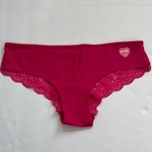 PINK Victoria’s Secret pink lace back low rise hipster panty